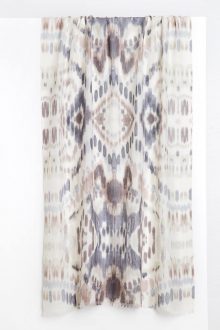 Ikat Print Scarf - Thistle Multi Kinross Cashmere 100% Cashmere