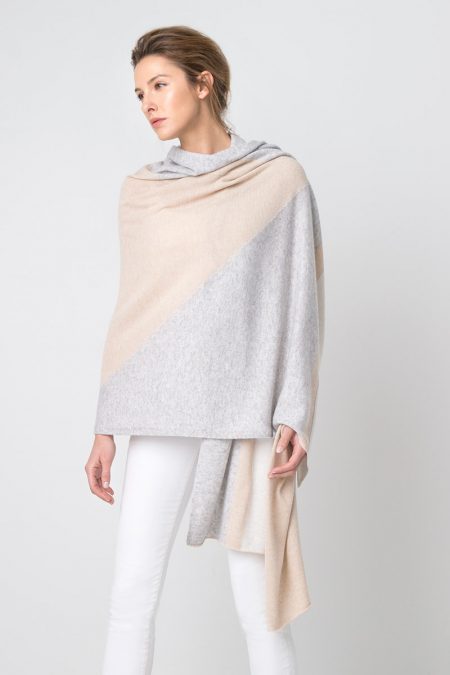 Intarsia Cashmere Travel Wrap