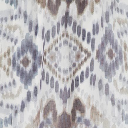 Wave Geo Print Scarf - Aquatint Kinross Cashmere 100% Cashmere