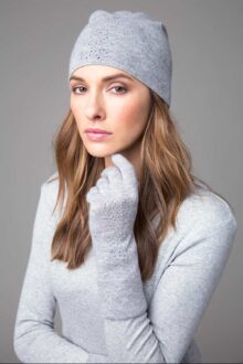 Crystal Gloves & Hat - Kinross Cashmere