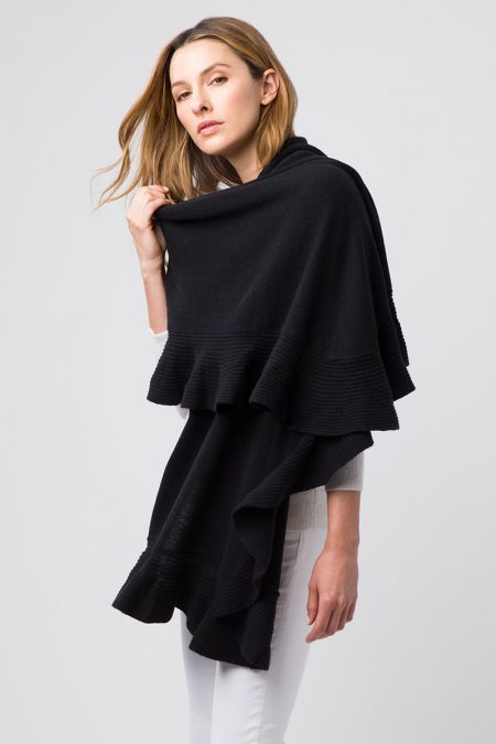 Ruffle Wrap - Kinross Cashmere