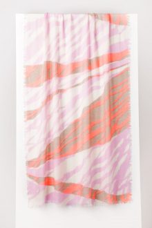 Tidal Print Scarf - Nectar Multi - Kinross Cashmere