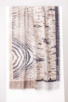 Animal Ikat Print Scarf - Kinross Cashmere