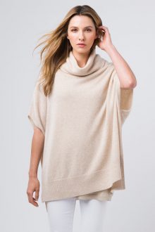 Hi Low Cowl Poncho - Kinross Cashmere