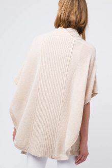 Ribbed Ruana - Kinross Cashmere