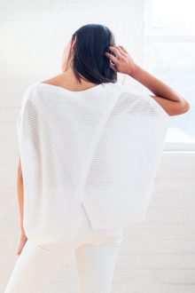 Cross Back Poncho Kinross Cashmere 100% Cashmere