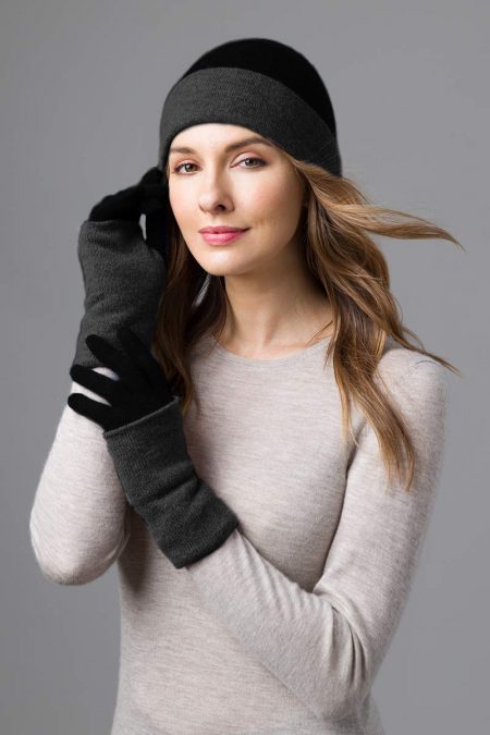 Colorblock Gloves - Kinross Cashmere