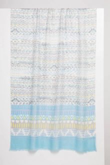 Italia Geo Print Scarf - Capri - Kinross Cashmere