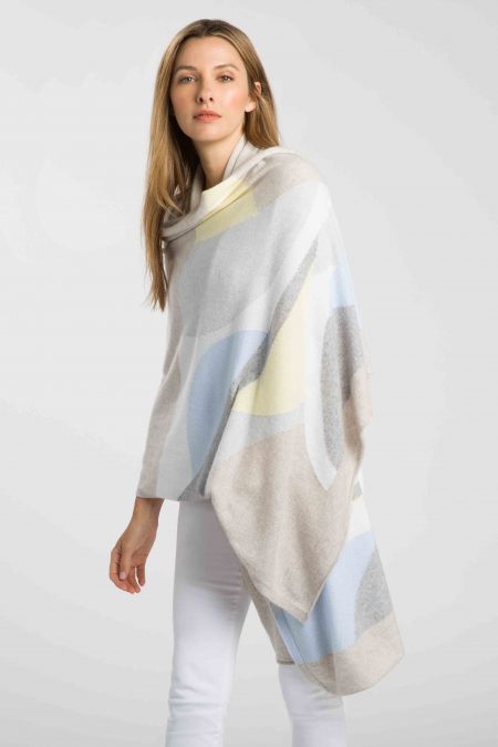 Intarsia Travel Wrap - Kinross Cashmere