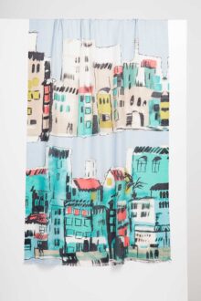 Cinque Terra Print Scarf - Kinross Cashmere