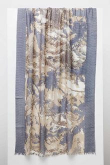 Tropical Camo Print Scarf - Kinross Cashmere