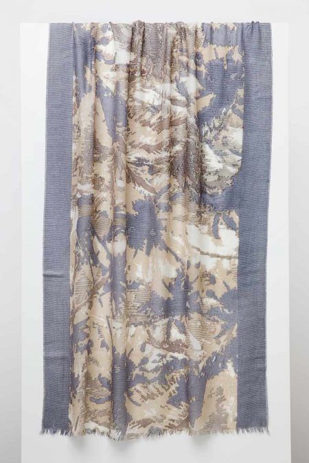 Tropical Camo Print Scarf - Kinross Cashmere