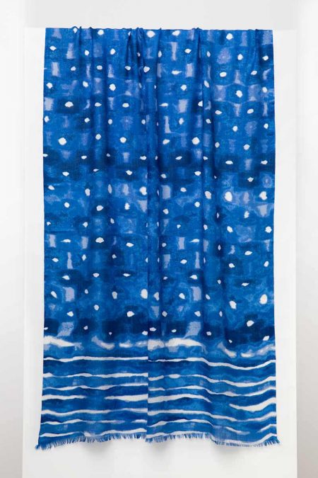 Ombre Dot Print Scarf - Kinross Cashmere