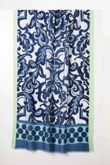 Cali Medallion Print Scarf - Eclipse Multi - Kinross Cashmere