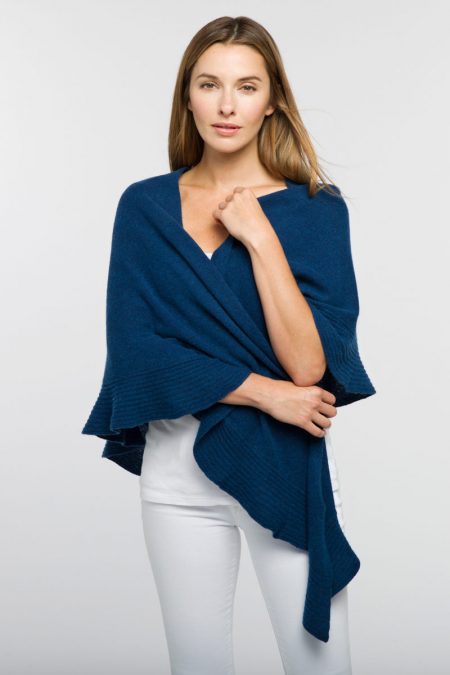 Ruffle Triangle Scarf - Kinross Cashmere