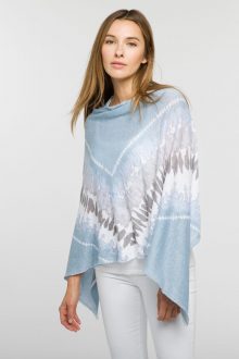 Tie Dye Poncho - Kinross Cashmere