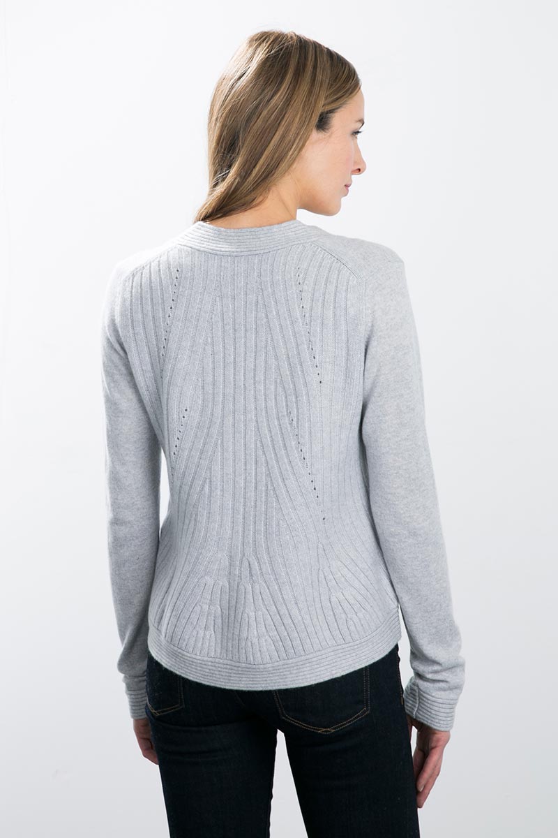 Kinross Cashmere | Rib Back Cardigan