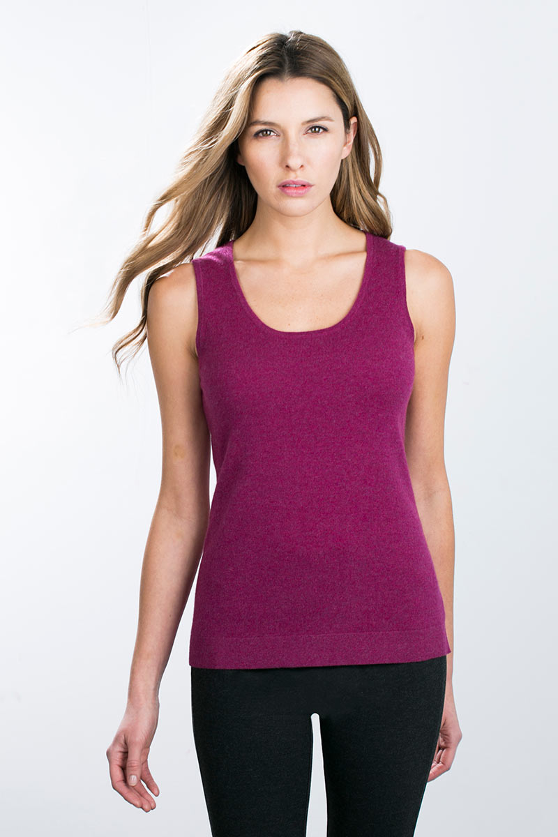 Kinross Cashmere | Scoop Neck Tank