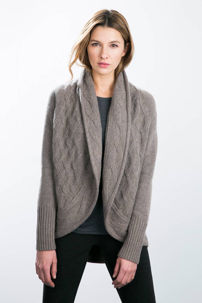 Kinross Cashmere | Mixed Stitch Cardigan