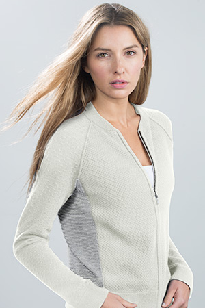 Textured Varsity Cardigan Kinross Cashmere