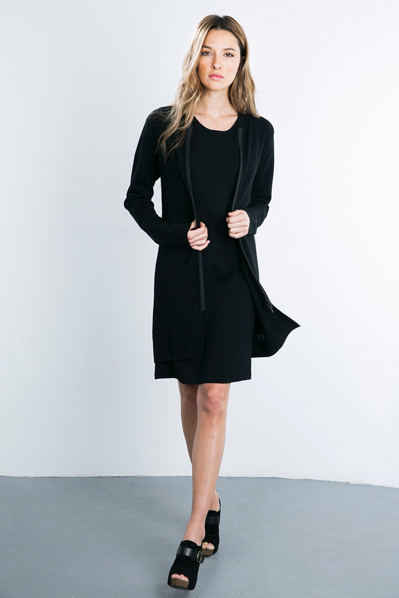 Kinross Cashmere | Double Knit Zip Duster