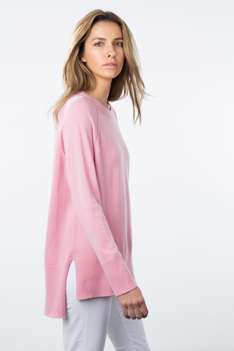 Kinross Cashmere | Resort 2015 |High-Low Sweatshirt