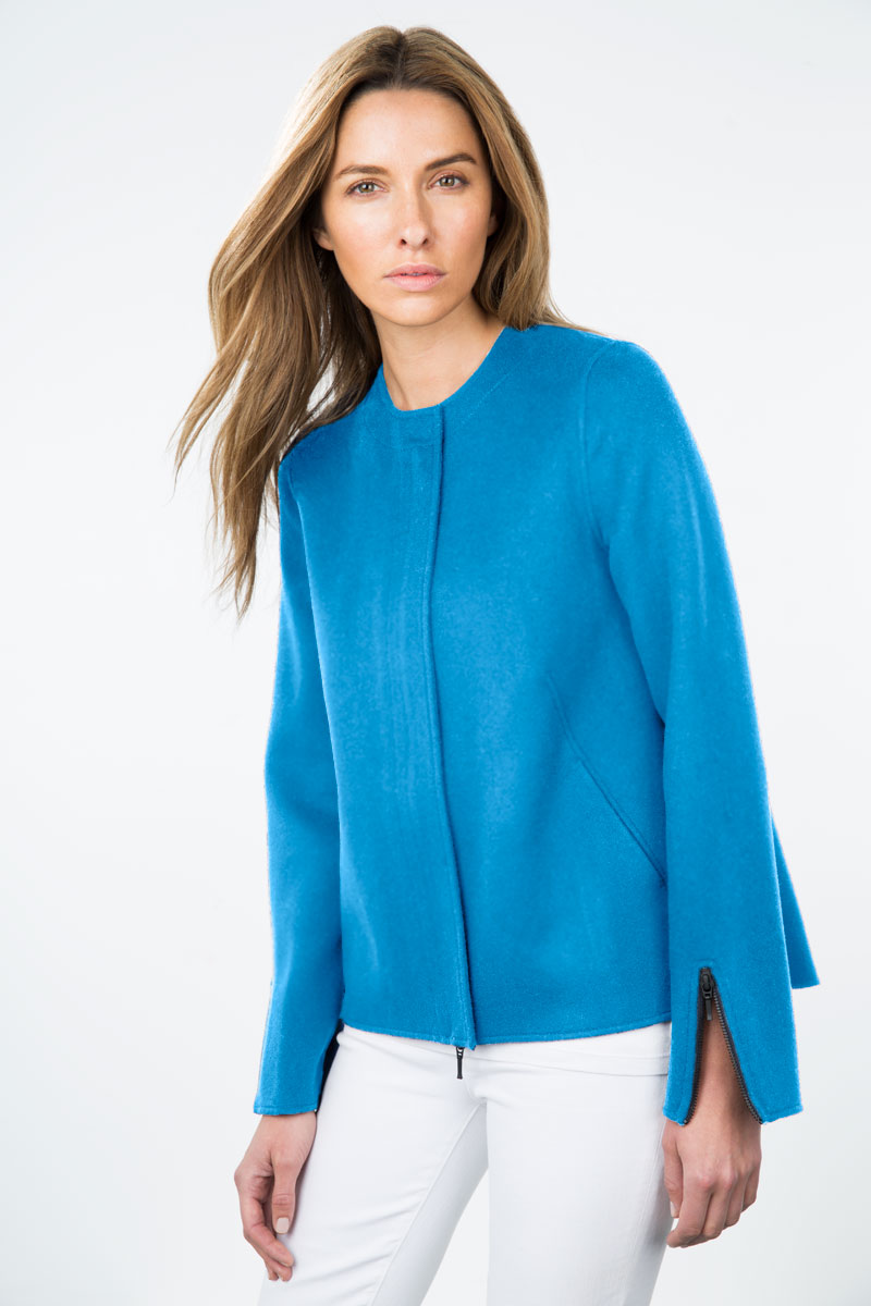 Kinross Cashmere | Resort 2015 | Zip Jacket