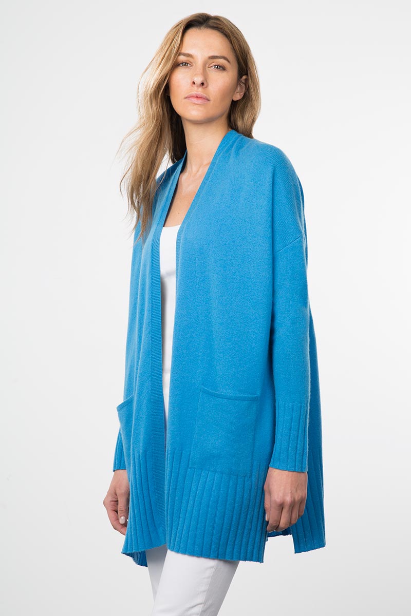 Kinross Cashmere | Resort 2015 | Rib Trim Duster