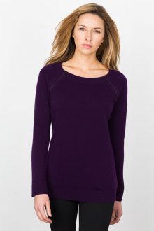 Raglan Zip Pullover Kinross Cashmere 100% Cashmere