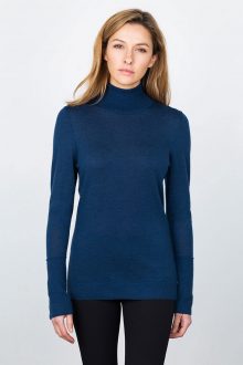 Worsted Turtleneck - Moonlight Kinross Cashmere 100% Cashmere