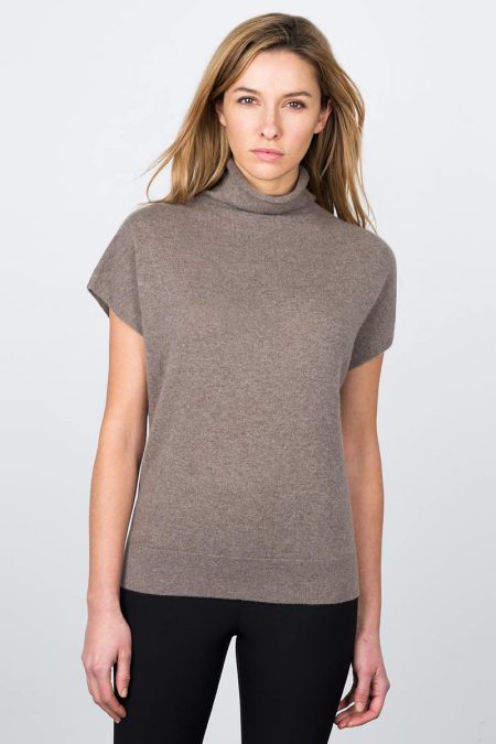 Drop Shoulder Scrunchneck Kinross Cashmere 100% Cashmere