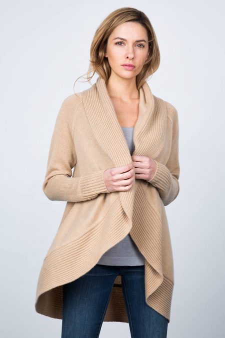 Circle Cozy Cardigan Kinross Cashmere 100% Cashmere