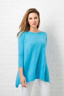 Rib Crossover Back Pullover Kinross Cashmere 100% Cashmere