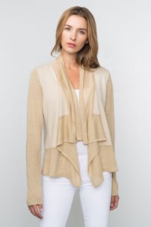 Kinross Cashmere | Spring 2016 | Mixed Yarn Drape Cardigan