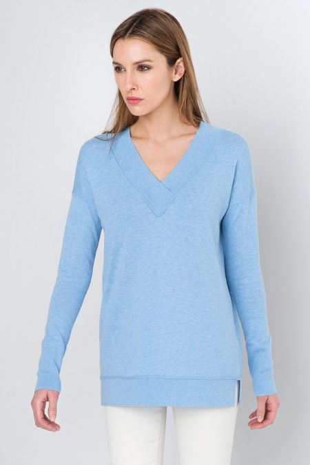 Crossover V-neck Kinross Cashmere 100% Cashmere