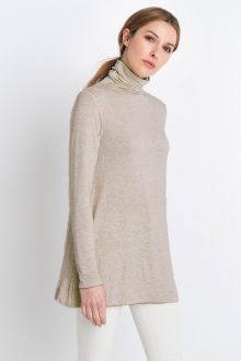 Scrunch Neck Tunic Kinross Cashmere 100% Cashmere