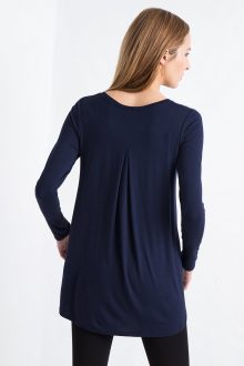 Tunic w/ Pleat Back Kinross Cashmere 100% Cashmere