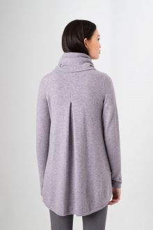 Cowl Pleat Back Tunic Kinross Cashmere 100% Cashmere