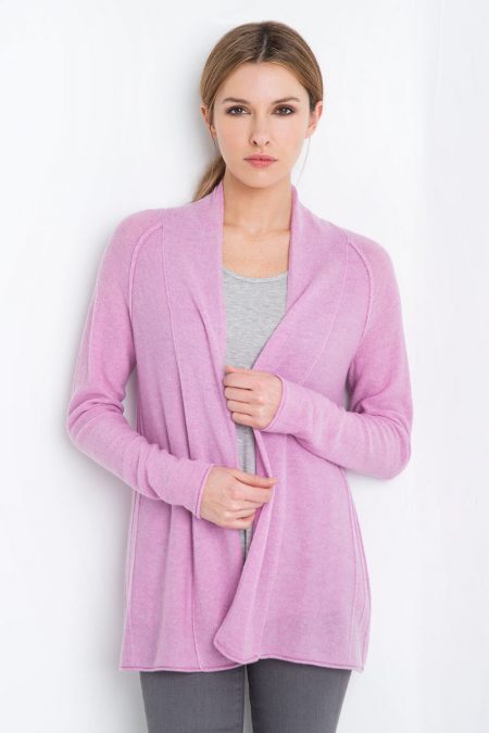 Swing Back Cardigan Kinross Cashmere 100% Cashmere