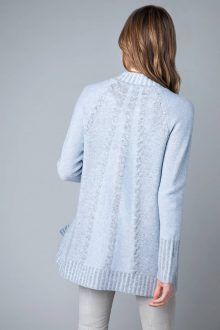 Plaited Cable Cardigan Back - Kinross Cashmere