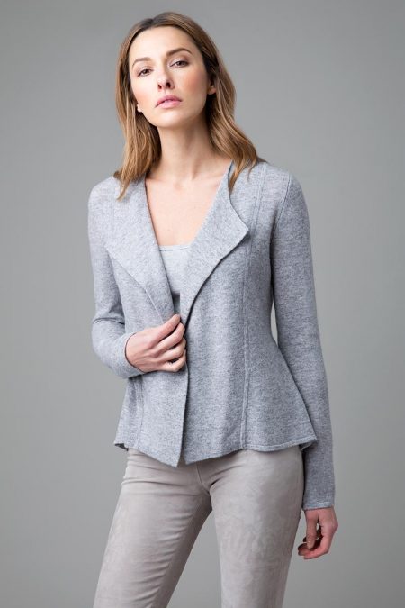 Flounce Cardigan - Kinross Cashmere