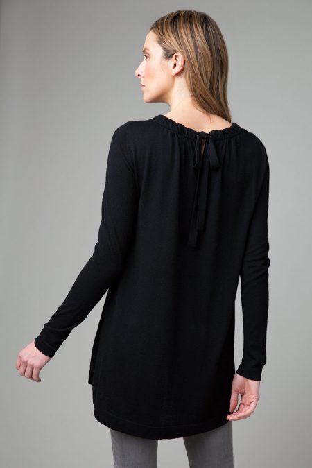 Mixed Yarn Tie Back Tunic - Image 2