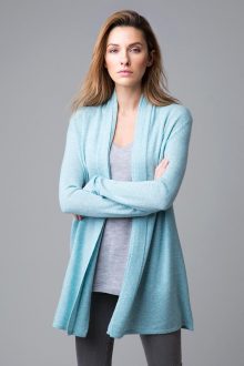 Double Trim Cardigan - Kinross Cashmere