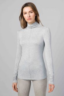 Ruched Turtleneck- Kinross Cashmere