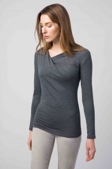 Twist Neck Vee - Kinross Cashmere