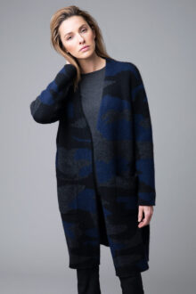 Camo Cardigan - Kinross Cashmere