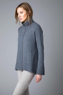 Sporty Zip Cardigan - Kinross Cashmere