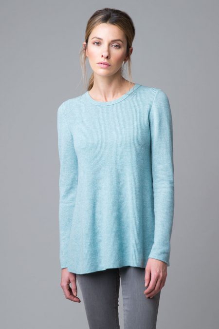 Rib Swing Pullover - Kinross Cashmere