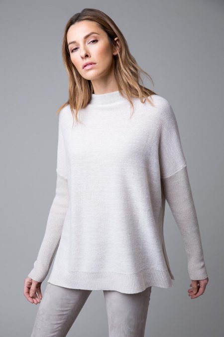 Easy Marl Funnel Neck - Kinross Cashmere