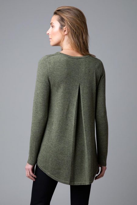 Pleat Back Tunic Back - Kinross Cashmere